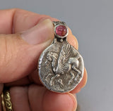 Sterling Silver Ancient Coin Replica, Pegasus