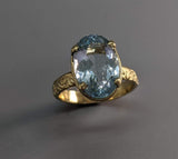 Aquamarine 14kt Gold Ring