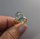 Aquamarine 14kt Gold Ring