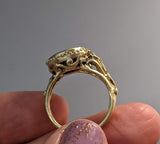 Ancient AR Triobol, Athena, 14kt Gold Ring