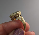 Ancient AR Triobol, Athena, 14kt Gold Ring