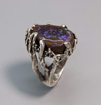 Yowah Opal, Sterling Silver Ring