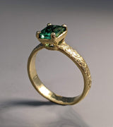 Fine Colombian Emerald, 14kt Gold Ring