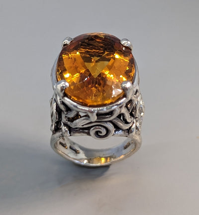 Citrine, Sterling Silver Ring