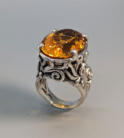 Citrine, Sterling Silver Ring