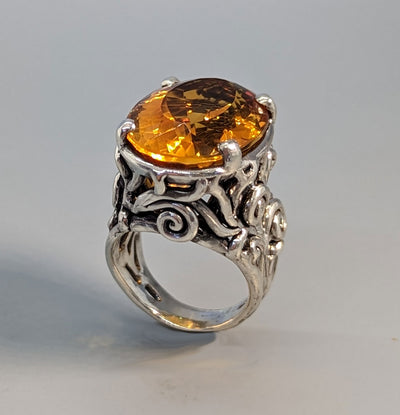 Citrine, Sterling Silver Ring