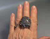 Yowah Boulder Opal Sterling Silver Ring