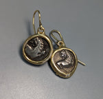 Lion, AR Hemidrachms, 14kt Gold Earrings